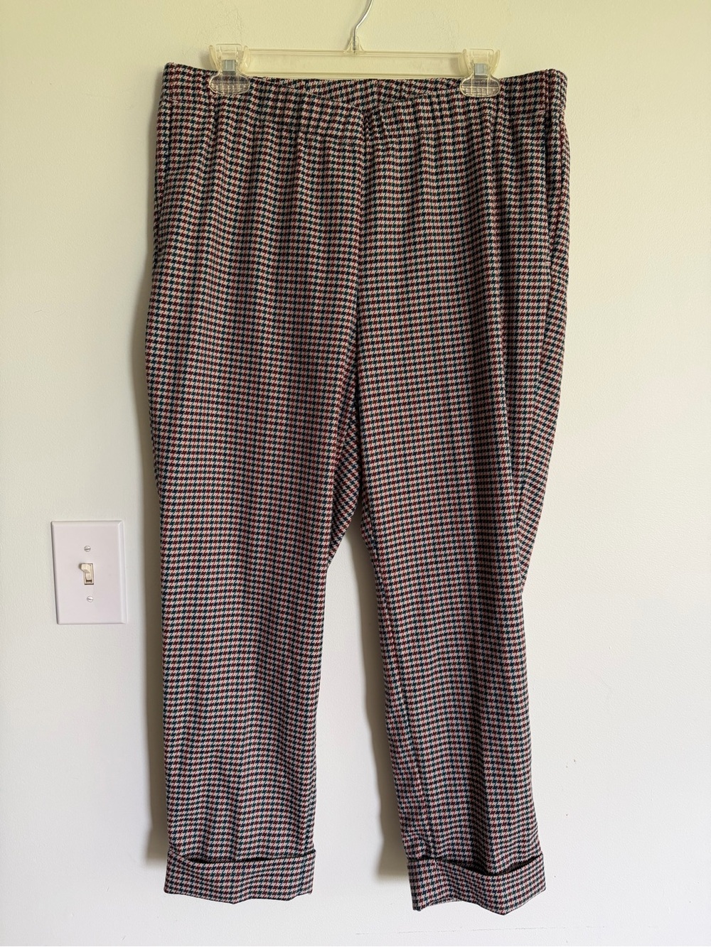 J. Jill Classic Houndstooth Pull-On Trousers Old Money preppy chic minimalist
